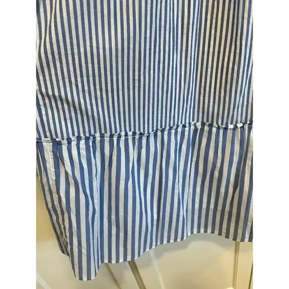 J. crew striped cotton tiered ruffle maxi skirt women’s 3X - Picture 4 of 8